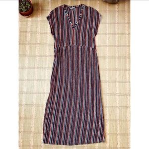 Zara Striped Knit Maxi Dress